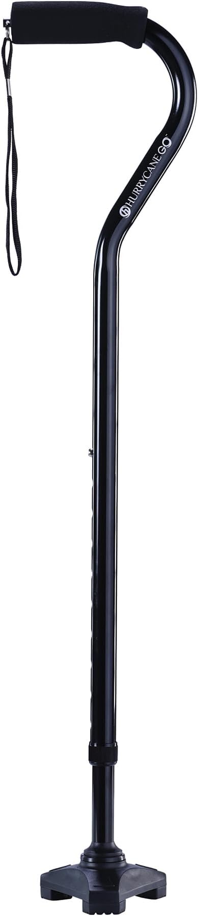 Go HCANE-BK-G2 Walking Stick with T Handle, Black