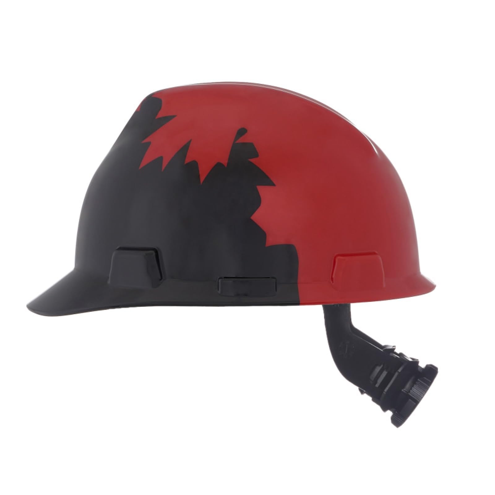 MSA Freedom Series V-Gard Cap Style Safety Hard Hat with Fas-Trac III Ratchet Suspension - Polyethylene Shell, Self Adjusting Crown Straps - Standard Size
