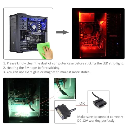 Image of DC12V RGB Controller Mini RF17 Button Remote Control Wireless Large 4-Pin RGB Controller for PC Computer Case ARGB 5050 LED Strip Lighting