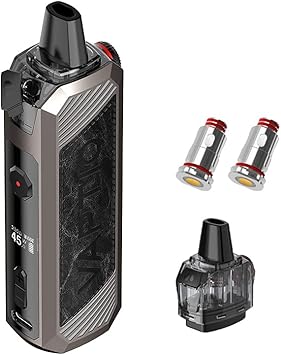 Amazon Vaptio 最新 電子タバコ パワー調節機能付き 1500mah大容量バッテリー スターターキット 爆煙 Vape Mod 45w スイッチ式 加熱式 4 3ml ポッドタンク 禁煙減煙サポート Ledスクリーン Usb充電 携帯型ニコチンなし Pago黒 Vaptio 電子たばこ Amazon Vaptio 最新 電子タバコ パワー調節機能付き 1500mah大容量バッテリー スターターキット 爆煙 Vape Mod 45w スイッチ式 加熱式 4 3ml ポッドタンク 禁煙減煙サポート Ledスクリーン Usb充電 携帯型ニコチンなし Pago黒 Vaptio 電子たばこ