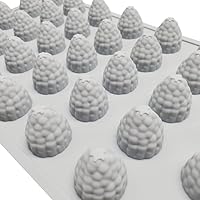 Vista 5 de mostsom Molde de Silicona 3D de Frambuesa de 35 Cavidades para Fondant Chocolate Dulces Pasta de Goma Arcilla Polimérica Resina Cocina Horneado