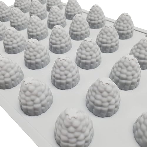 Miniatura 5 de mostsom Molde de silicona de frambuesa 3D de 35 cavidades para fondant chocolate, pasta de chicle de caramelo, polímero, resina de arcilla, cocina,