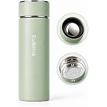UpgradedExllena Small Insulated Water Bottle 16oz Slim Water Bottle for Hot & Cold Drinks, Perfect Small Water Bottle for Travel, Purse...Sage Green