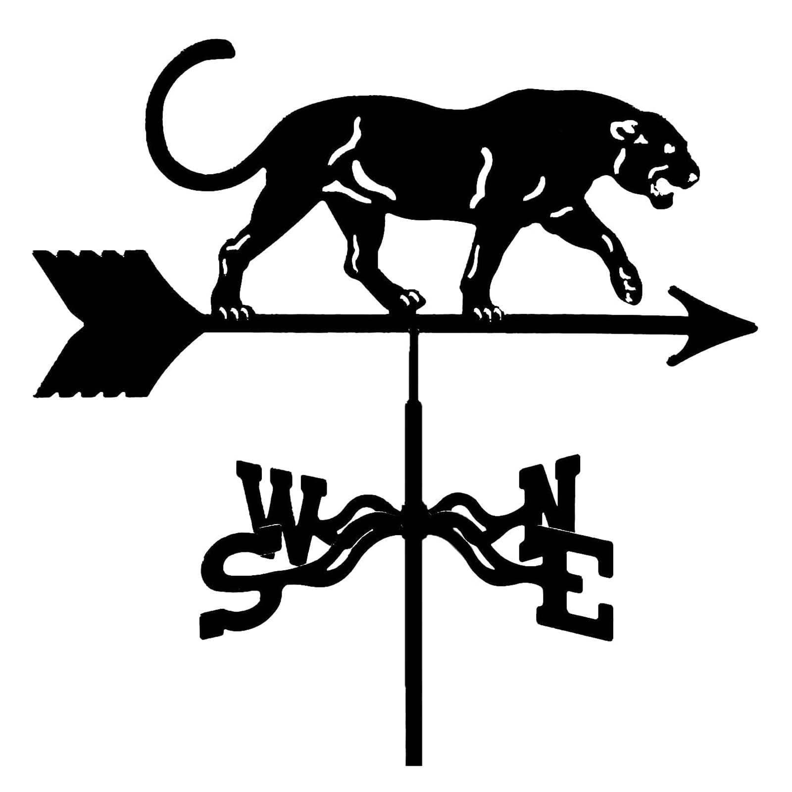 Klonwg C Animals Weather Vane Farm Scene Vintage Weathervane Hollow-Arved Design Wind Direction Indicator Practical Professionnel Measuring Tool Easy To Assemble A 35X50cm