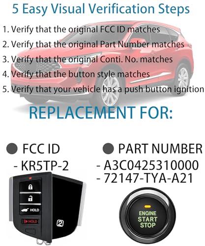 Llavero inteligente para Acura MDX 2022 mando Alliskeys de alta precisión 4