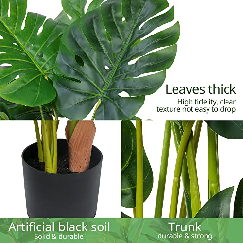 Yepdin Artificial Monstera Plant 43 Inch Artificial Monstera Tree With Plastic Pot For Office And Home Decor, Tall Faux Plant For Indoors And Outdoors, Artificial Silk Trees Housewarming Gift #TOP7