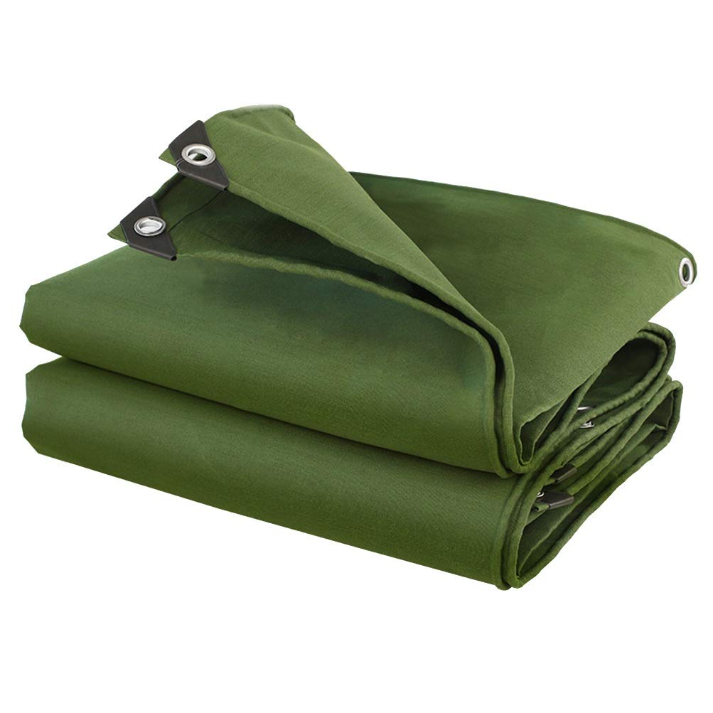 OKUOKA Teloni, Area di ombreggiatura della Tenda Telo da Terra in Tela Cerata Extra Resistente da 330 g/m2 con Anelli in Metallo Coperture Tenda Parasole per Amaca Tenda Impermeabile por