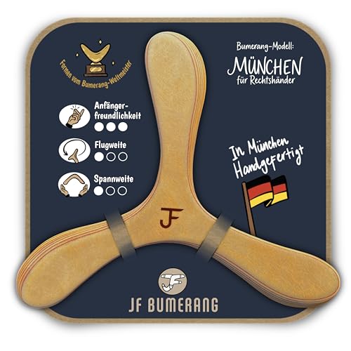 JF Bumerang München – Handgefertigt in DE – Anfänger/Kinder ab 8 (Rechtsh.)