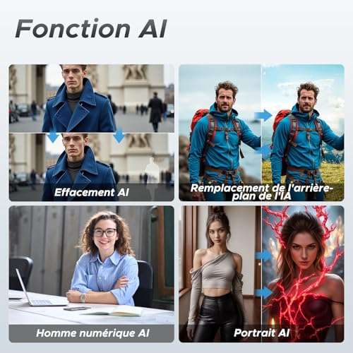 DOOGEE S200 X Telephone Portable Incassable 5G +TF 2TB 10100mAh/ 100MP+20MP,Ecran arrière 1 32'' Android 14 Smartphone Incassable 6.72”+120Hz Téléphone WiFi6NFCDDR5Face IDOTG - vue 8