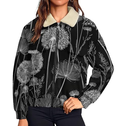 Chaqueta de invierno para mujer contra el frío extremo: abrigo de felpa mullida con bolsillos