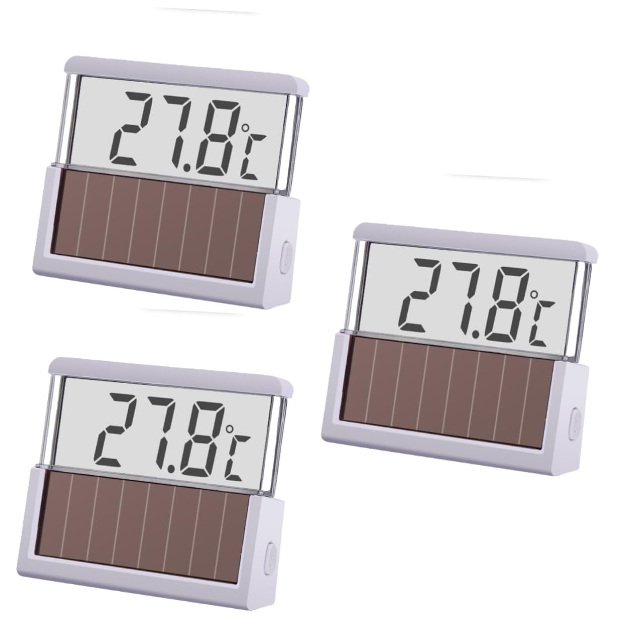 Toddmomy 3 Pièces Thermomètre Abs Thermomètre pour Aquarium Jouet Citrouille pour Animaux De Compagnie Jauge De Température De l'eau Petit Faire De La Pêche Blanche Numérique