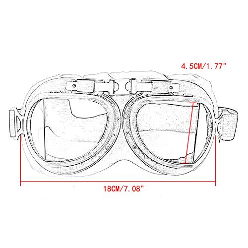 Occhiali da moto occhiali vintage moto classico occhiali retrò per protezioni per occhiali Harley Goggles moto motocross