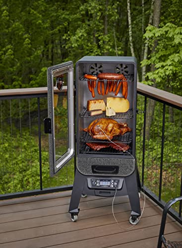 Pit Boss 10947 3 Series Digital Electric Vertical Smoker In Silver Hammertone thumb #1