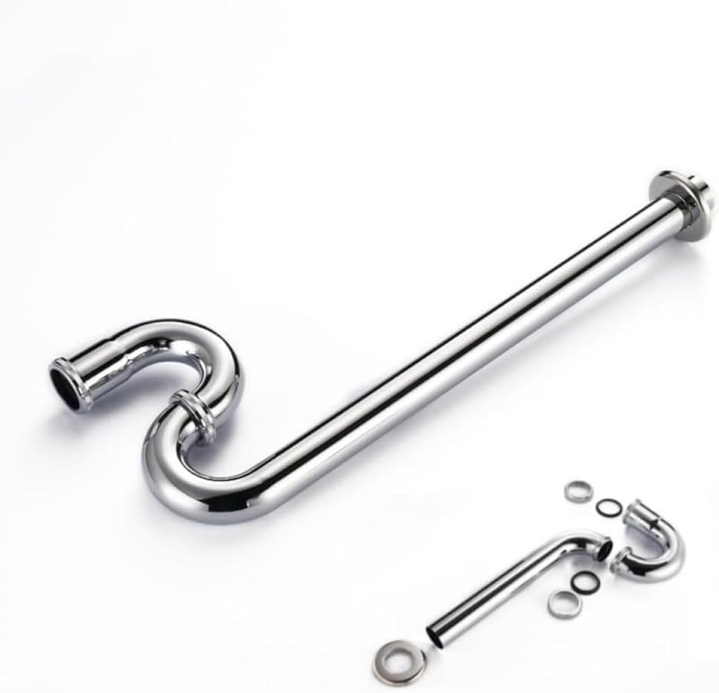 Sink Drain Fixture, Kitchen Plumbing, Drainage Dedicated Design, DIY Installation Alone with Tools, Anti-Clog Filter, Corrosion Resistant Material, Suitable for Outdoor Gardens, Easy Drainage