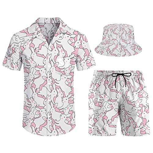 Chemise et short de bain assortis avec bob pour vos vacances sous les tropiques