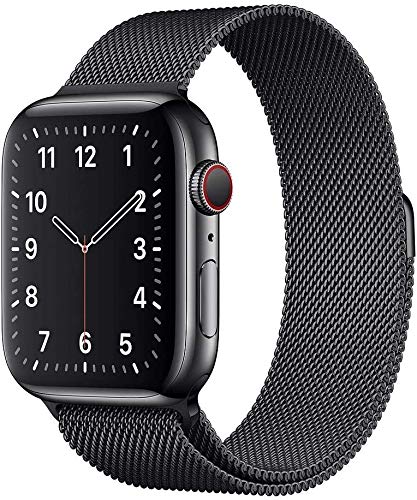 Margoun Apple Watchband Melanese Loop Band TLL, 44MM (Apple Watch Series 4) - Black