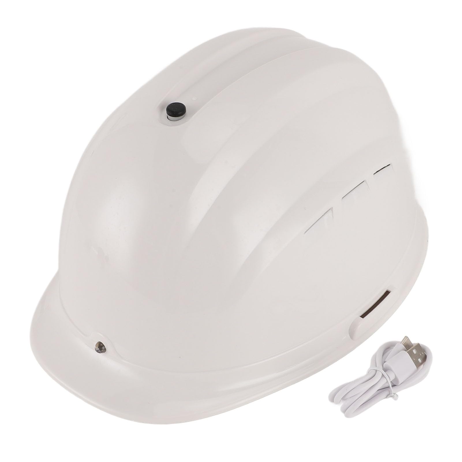 Zunate Casco de Seguridad con Energía Solar y Doble Ventilador |Casco de Enfriamiento de Masaje de 8000 MAh para Trabajadores de la Construcción