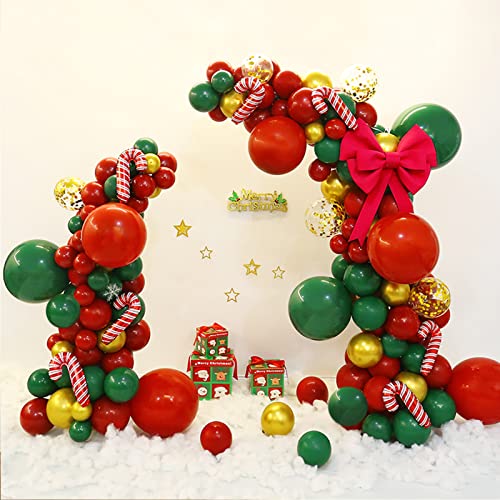 Image of CANREVEL Red Balloons - 100pcs 5 /10 /12 /18 Inch Latex Balloons Garland Arch Kit for Christmas Birthday Party Wedding Valentines Day Baby Shower Party Decoration