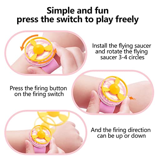 Pulseira Discos Voadores,Disco Voador Disco Lançador Brinquedos Interiores e Externos | Disco Flyer