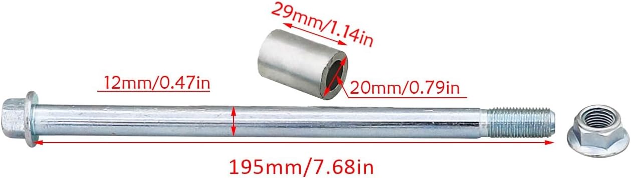 520mm 20" Front Forks with Triple Tree, Wheel Axle for Disc Brake Dirt Pit Bike Pocket Rocket Trail Bike Offroad Motorcycle Coolster CRF50 XR50 SSR Z50 PW50 50cc 70cc 110cc 125cc (with Brake Caliper)