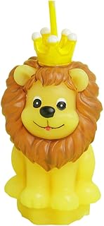 Children's Birthday Candles with Greeting Card,Handmade Adorable Cute Animal Baby Shower Cake Topper Candle, Wedding Festival Zoo Theme Party Favors Decorations (Lion)