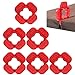 Deck Spacers - 6-Piece Set with 4 Thickness Sizes for Accurate Board Alignment On Basement, Garage, Balcony, Lawn, and Backyard Projects | Decking Board Spacers | Hardwood Decking Tool