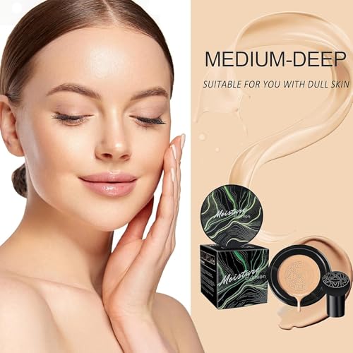 Foundation for Older Women - Air Cushion CC Cream Foundation Makeup, BB Cream Concealer Full Coverage Moisturizing Concealer Brighten Long-lasting (Nude) — view 4