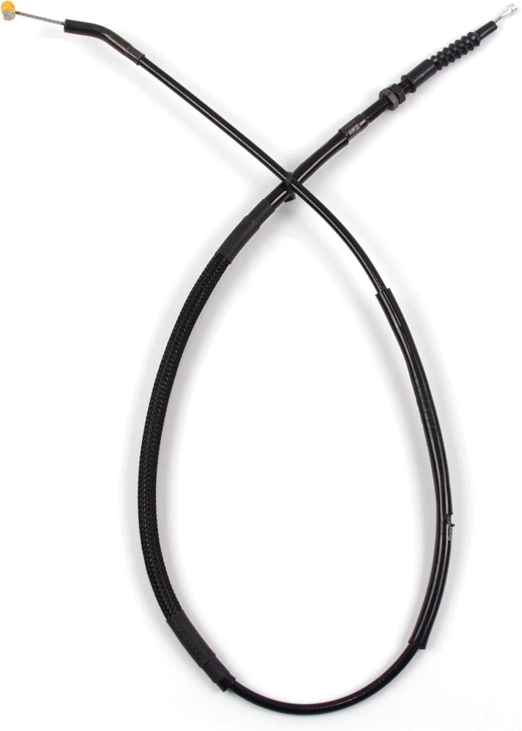 Clutch Cable for Kawasaki Ninja ZX6R ZX-6R 2009-2018 Stainless Wire Line and Rubber Motorcycle Replacement Accessories Parts Black