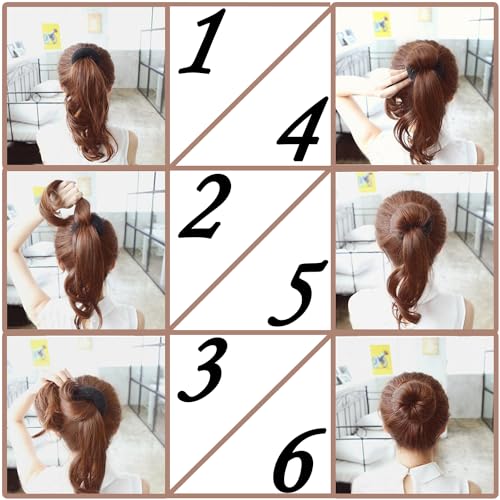 Máquina de coque estilo anel extra para crianças – modelador de rosquinha para cabelos curtos e fino