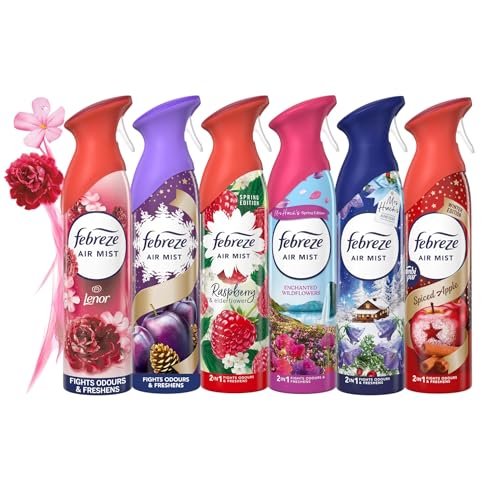 Febreze FESTIVE Air Mist Bundle (3 x 185ml) Removes Odours and adds a Warm, Seasonal Freshness to your home.