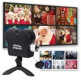 Halloween Window Projector, Outdoor Christmas Projector, Halloween Led Holographic Projection Lamp, 6 Halloween Movies, 6 Christmas Movies, for Window Garden Halloween Christmas