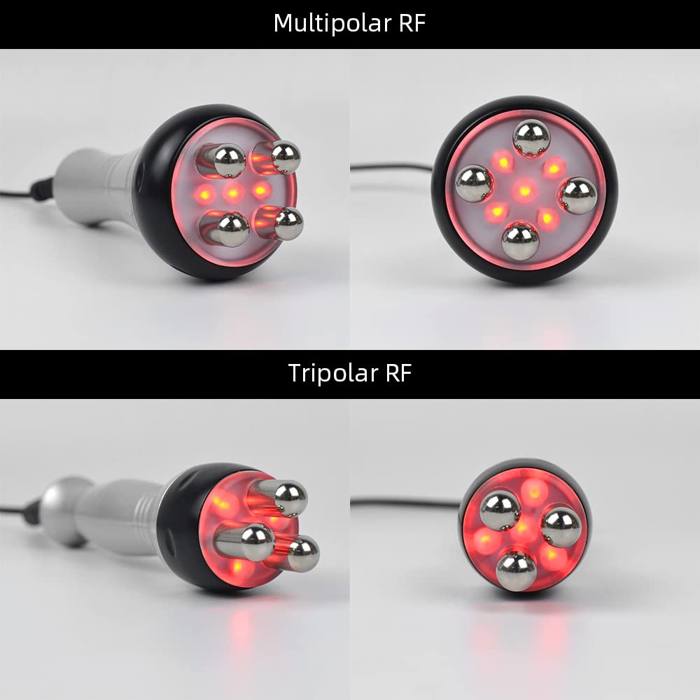 KLUFO Máquina de cavitación 40K Radiofrecuencia RF 3 en 1 Máquina de Esculpir el Cuerpo, rejuvenecimiento de la Piel Uso doméstico SPA Herramienta para el Cuidado de la Piel Cara Cuello Brazo Cintura