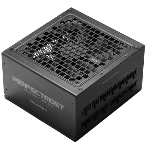 darkFlash PMT750 Fully Modular Power Supply ATX 3.1& PCIe 5.1 Ready, 12VHPWR Cable Included, 100%...