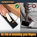 POWERTEC Tapping Block for Vinyl, Hammer-Free Tools-Tab to Joint Flooring Planks, Easy & Safe Installation for Laminate, LVP, Hardwood, Engineered Wood, LVT (72087)