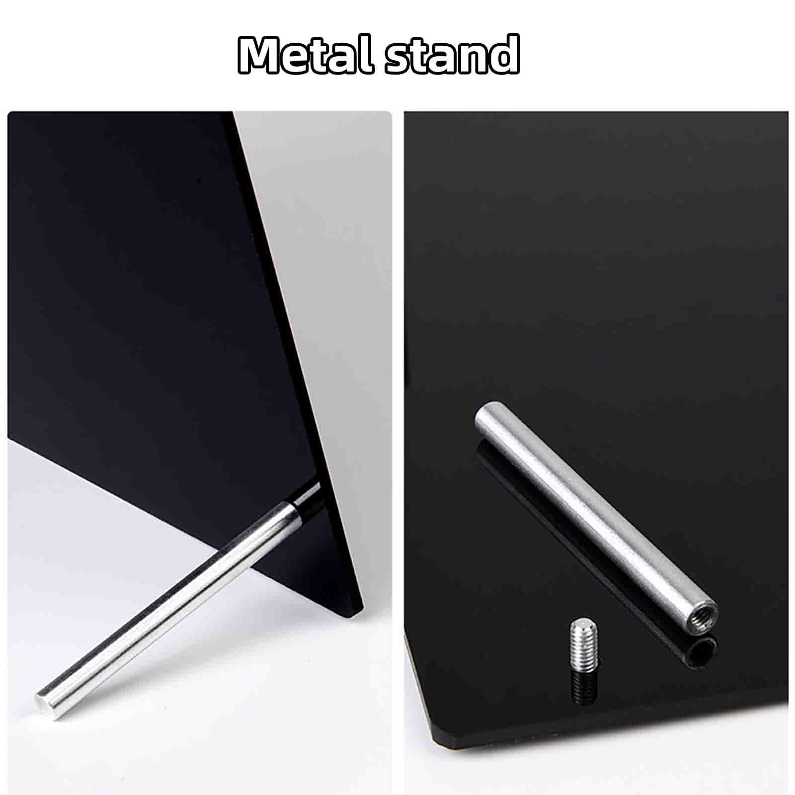 Tableau Noir Effacable Mini Chevalet Menu Petite Blanche (Black,210x150mm)