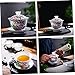 Imagen de MAGICLULU Taza De Té Tapa Estilo Chino Taza De Cerámica De Porcelana Diseño De Flores y Pájaros Vajilla Creativa Para Uso El Hogar