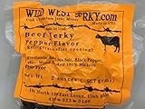 #1 BEST Premium 100% Natural Grass Fed Hand Stripped 2 OZ. Thick Cut Delicious Tasty Bold Flavor Beef Jerky from Utah USA - Wood smoked With Hickory Wood by Wild West Jerky (Pepper 1 Pack)