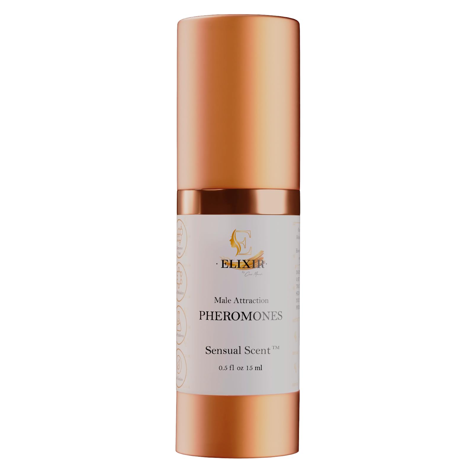 Male Attraction Pheromones ELIXIR - Enhance Attraction Signals to Draw Attention of Men - Soft Natural Scent to Drive HIM Crazy - 0.5 fl oz 15 ml