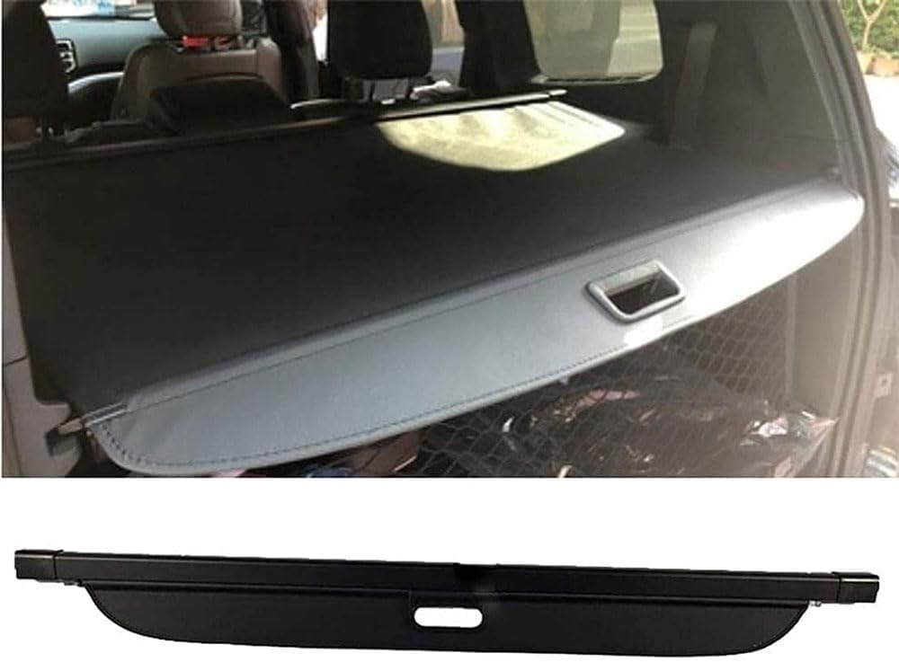 VIPHID Car Rear Boot Retractable Cargo Cover for Je-ep Commander 2018-2021,Luggage Cargo Security Privacy Covers,Rear Trunk Parcel Shelf Shade Shield Interior Accessories