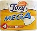 Produktbild 15 x FOXY Hygienepapier Mega 2-lagig dekoriert 4 Rollen 4 Stück