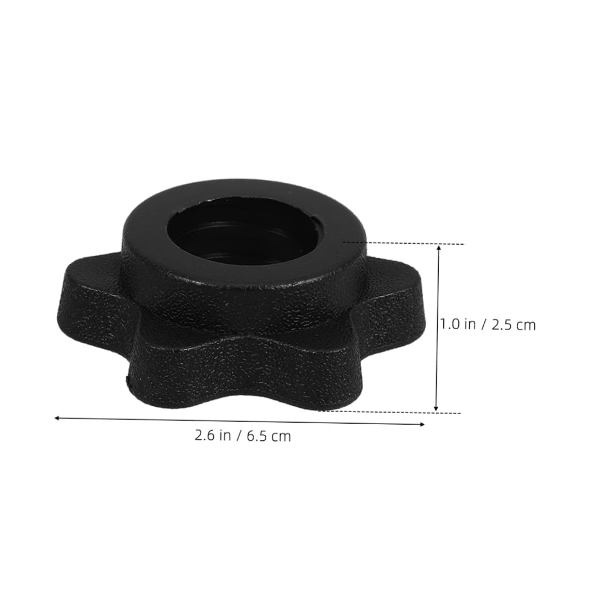 ULTECHNOVO Versatile Fitness Gear 10pcs Dumbbell Nut Barbell Clip Locks Weight Clips for Barbells Standard Size 25mm Plastic