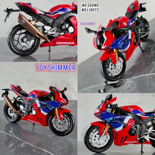 Image of Hoda CBR1000RR-R Firblade SP Superbike Sporty Diecast Motorcycle Model, 1:12 Scale, Red & Blue Color