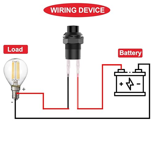 Miniatura 6 de MKBKLLJY 12 piezas de 0.472 in negro mini interruptor redondo de botón de pestillo AC 250V 1.5A 125V 3A encendido apagado 2Pin auto-bloqueo micro