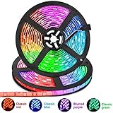 Led Strip Lights, 32.8Ft(10m) Waterproof 5050 RGB Light Strip Kits with 44 Keys IR Remote Control 12V Power Supply Color Changing Led Strip for Room, Bedroom, TV, Kitchen, Desk, Party