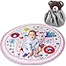 Winthome Borsa per Giocattoli, 2-in-1 Sacco Portagiochi 150cm Grande Capacità Tappeto Bambini, Addensare Antiscivolo Tappeto Bambini, Ideale per un Veloce la Raccolta Giocattolo(Rosa)