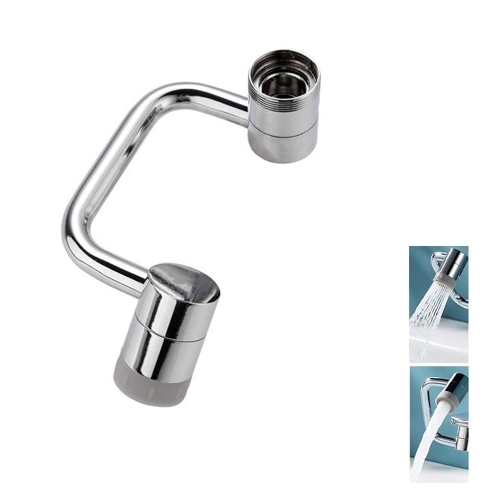 Braccio robotico per rubinetti 1080 Rubinetto Girevole Universale For Braccio Robotico In Acciaio Inossidabile Estensione For Rubinetto Girevole Prolunga For Rubinetto Lavello Da Cucina Facile da inst