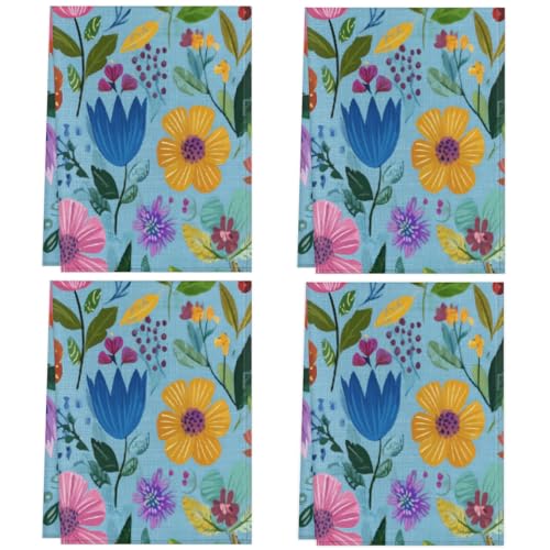 Torchons cuisine microfibre absorbants séchage rapide motif floral - 8