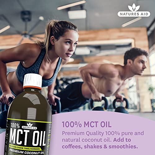 Natures Aid Mct Oil 100%, 500 Ml #TOP1