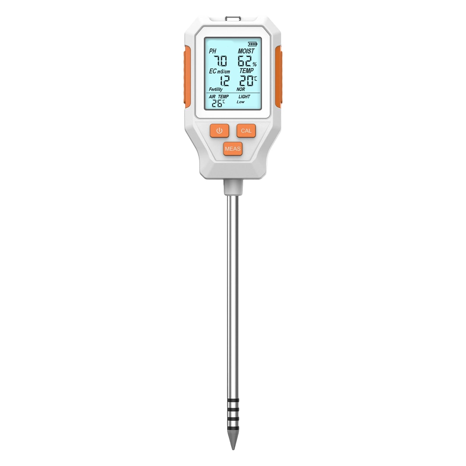 Monitor da pavimento, tester digitale con sensori ad alta precisione per monitorare umidità, temperatura, luce, fertilità, test da giardino