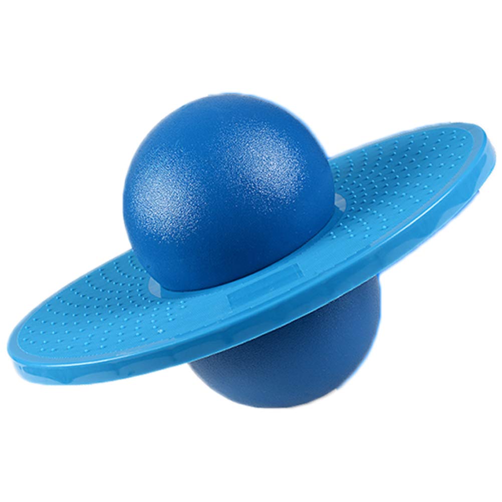 Children's Bouncing Space Ball Jumping Balance Board for Kids Fun and Active Play Designed for Physical Exercise and Coordination Skills Development (Blue)